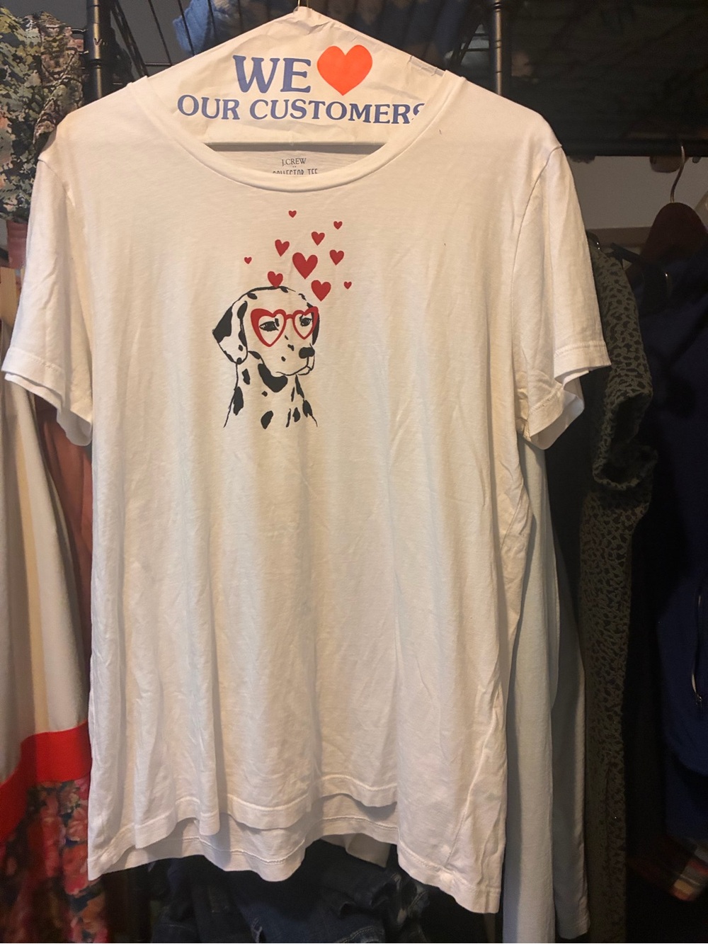 Jcrew dog series . Valentines Day Dalmation.